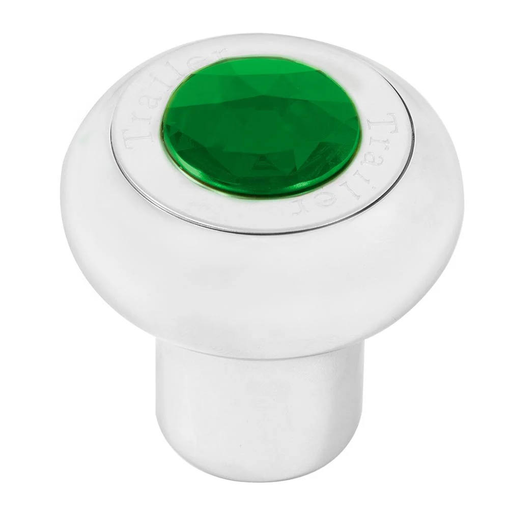 Chrome Aluminum Tractor/Trailer Air Valve Knob with Jewel - Thread On - Image 11