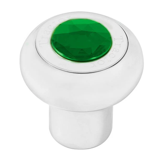Chrome Aluminum Tractor/Trailer Air Valve Knob with Jewel - Thread On - Image 5