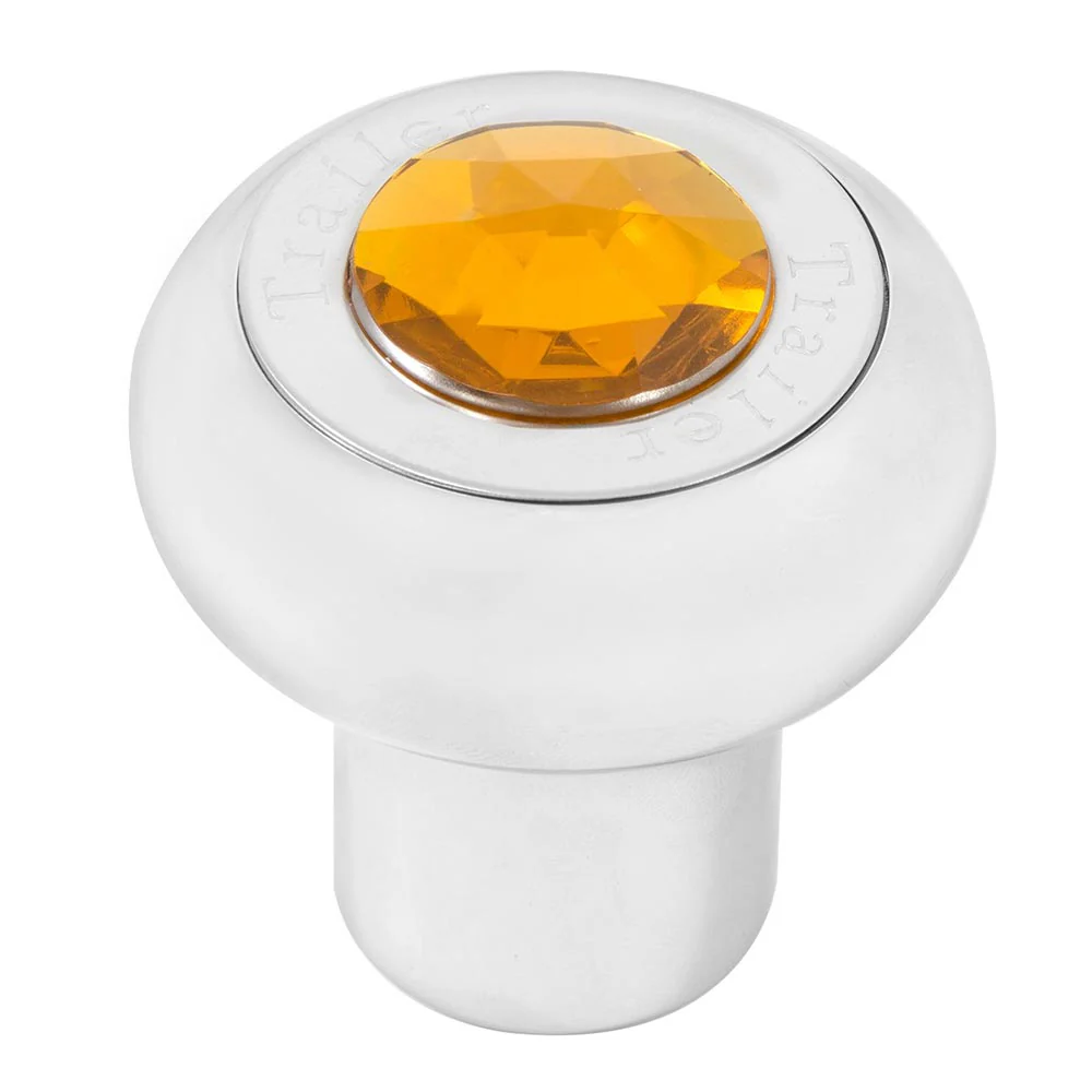 Chrome Aluminum Tractor/Trailer Air Valve Knob with Jewel - Thread On - Image 8