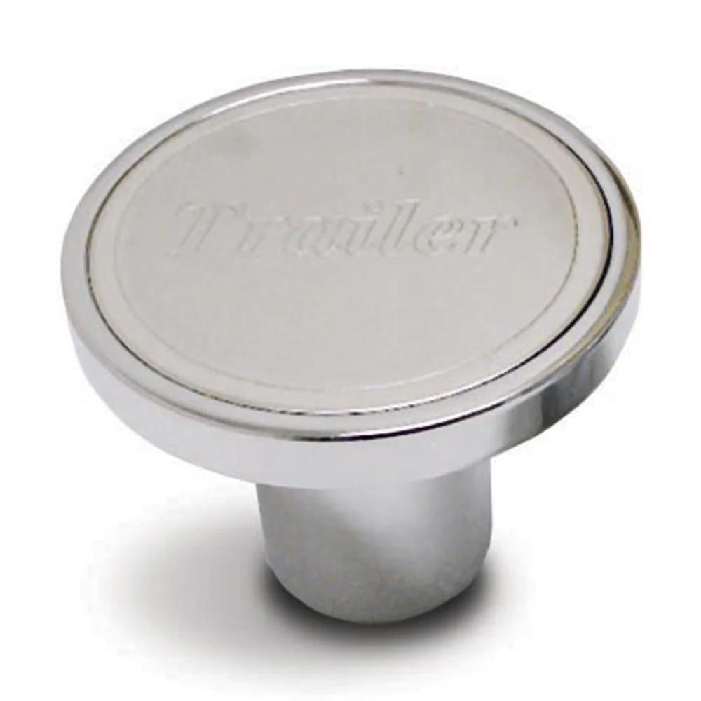 Chrome Aluminum Trailer Air Valve Knob - Thread On