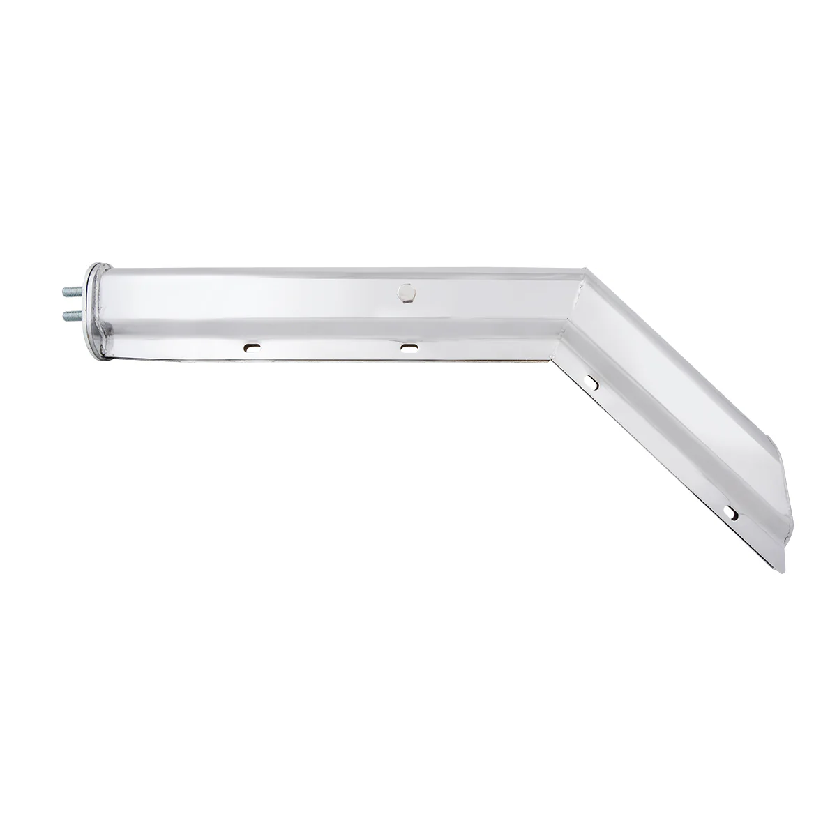 Chrome Angled Mud Flap Hangers 1-1/8" Bolt Spacing