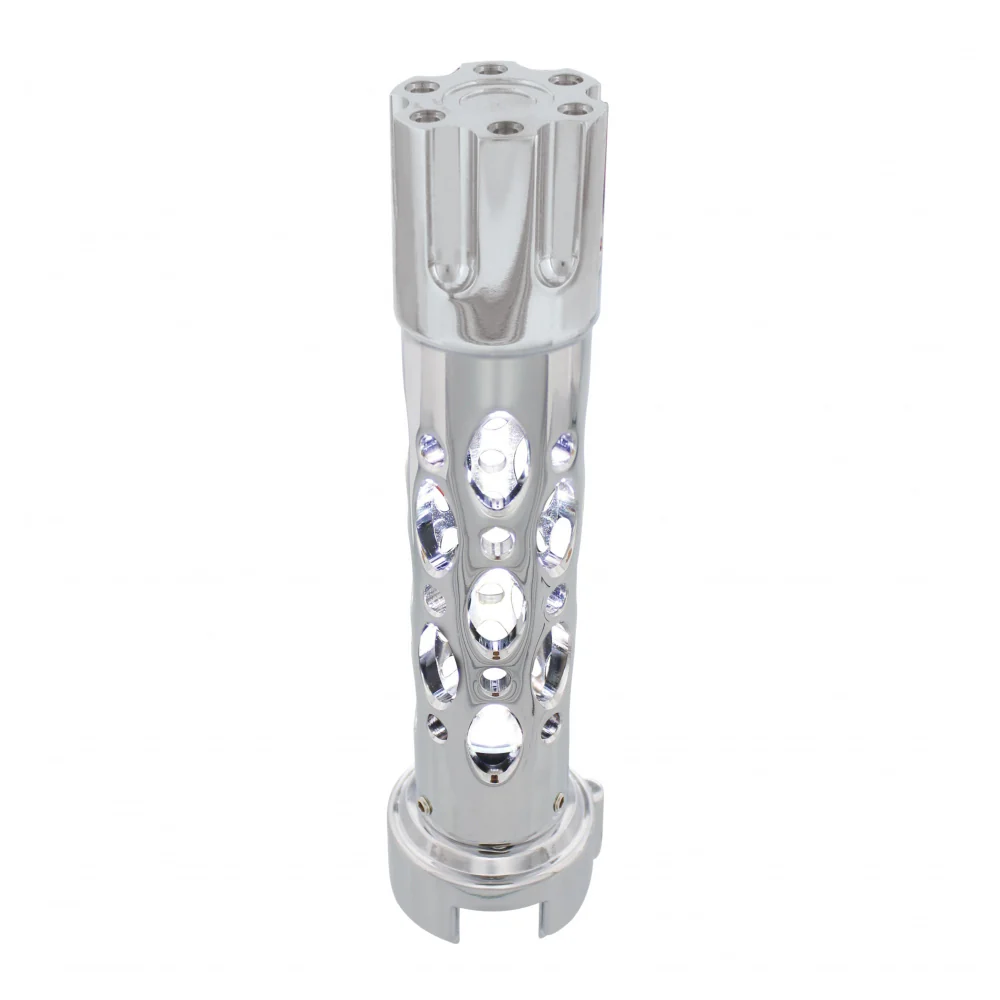 Chrome Austin Gun Cylinder Gearshift Knob with LED Lights - Image 6