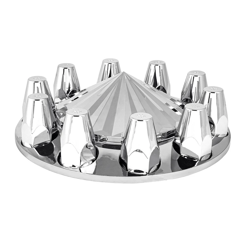 Chrome Axis Top Front Axle Cover Kit - Image 2