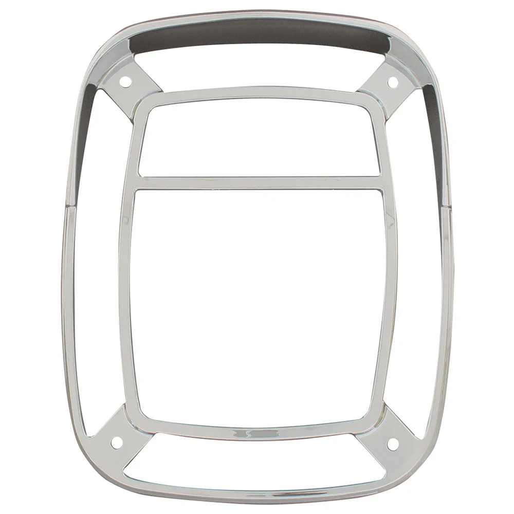 Chrome Bezel with Visor for Rectangle Combo Light - Image 2