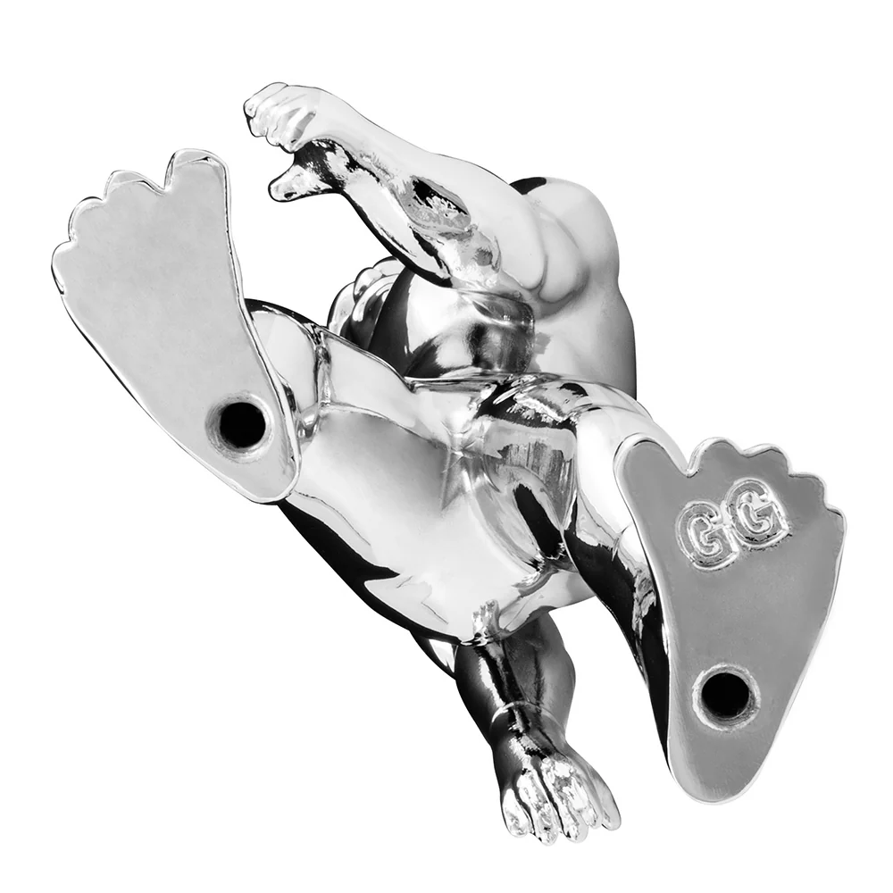 Chrome Big Foot Hood Ornament - Image 3