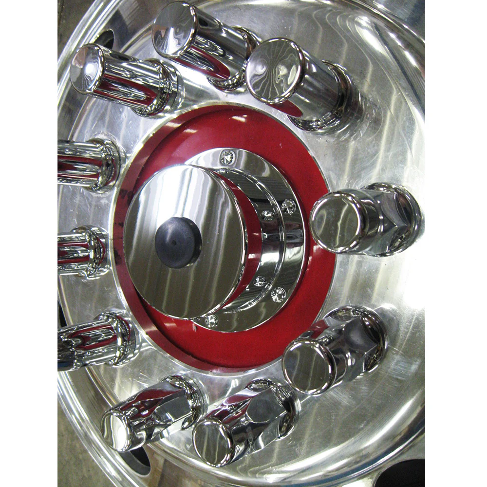 Chrome Billet Aluminum Oil Cap Covers for Bud Wheels - Image 3