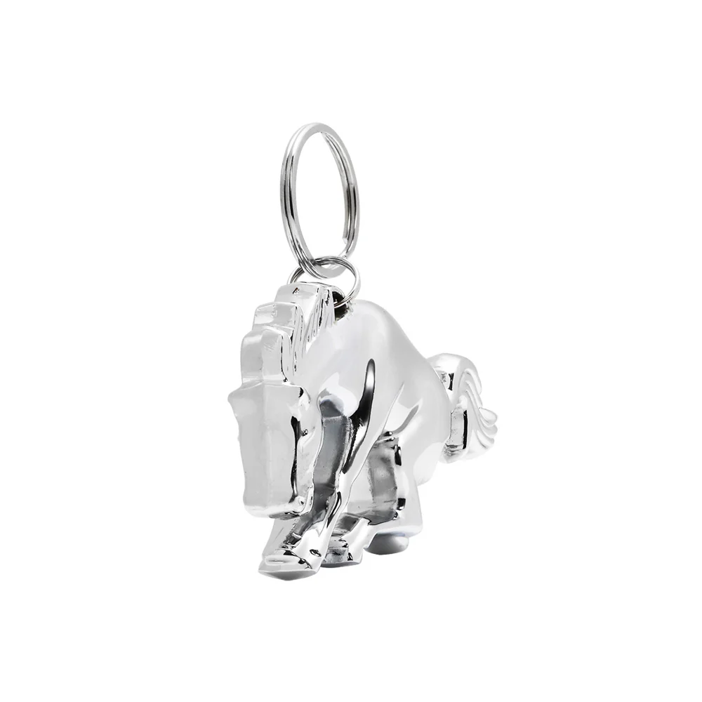 Chrome Bucking Horse Keychain, Bottle Opener - Image 6