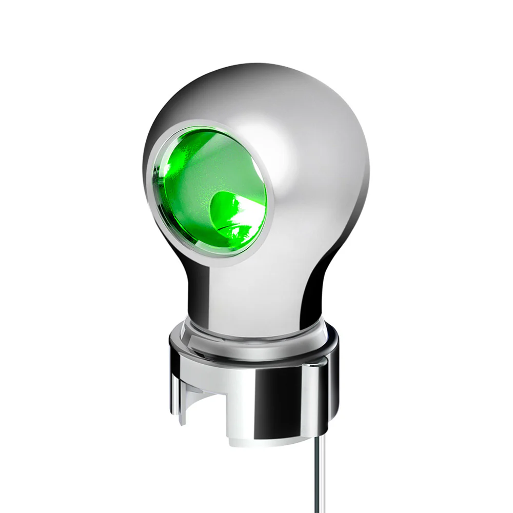 Chrome Charlotte Gearshift Knob LED For 13/15/18 Speed Adapters - Image 9