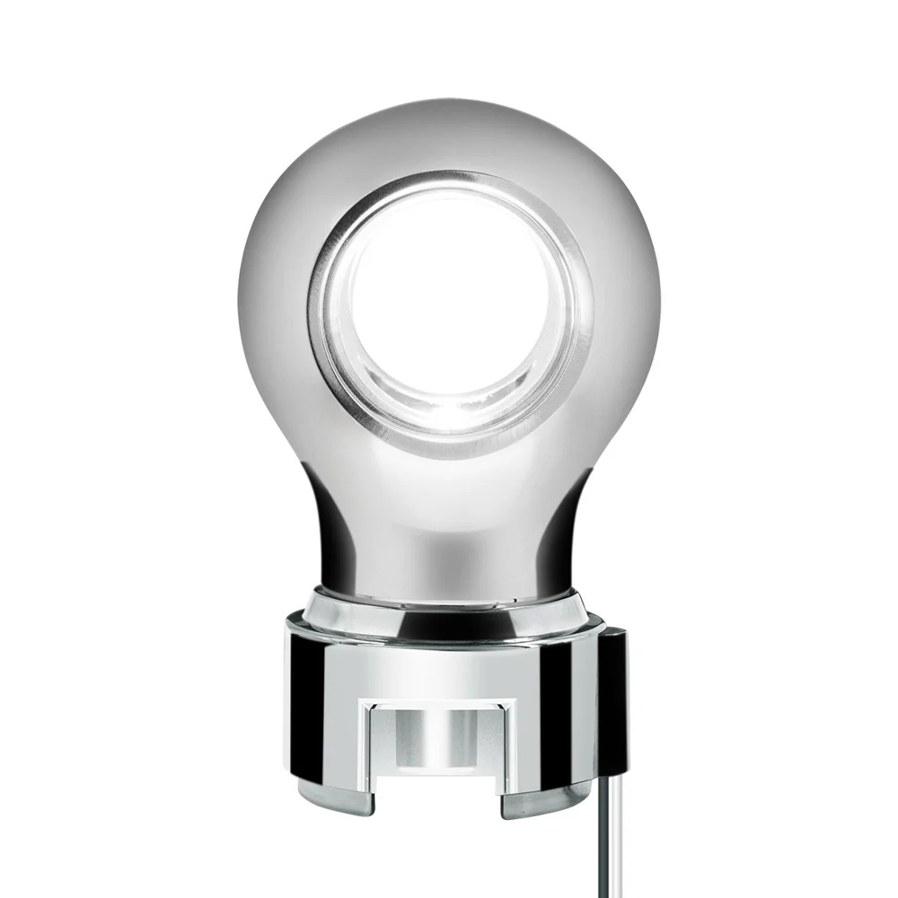 Chrome Charlotte Gearshift Knob with LED for 9/10 Speed Adapters - Image 5