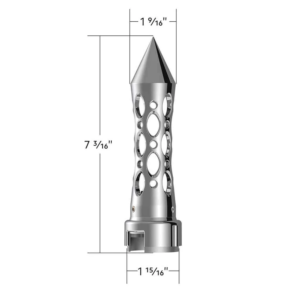 Chrome Daytona Spike 13/15/18 Gearshift Knob with LED - Image 5