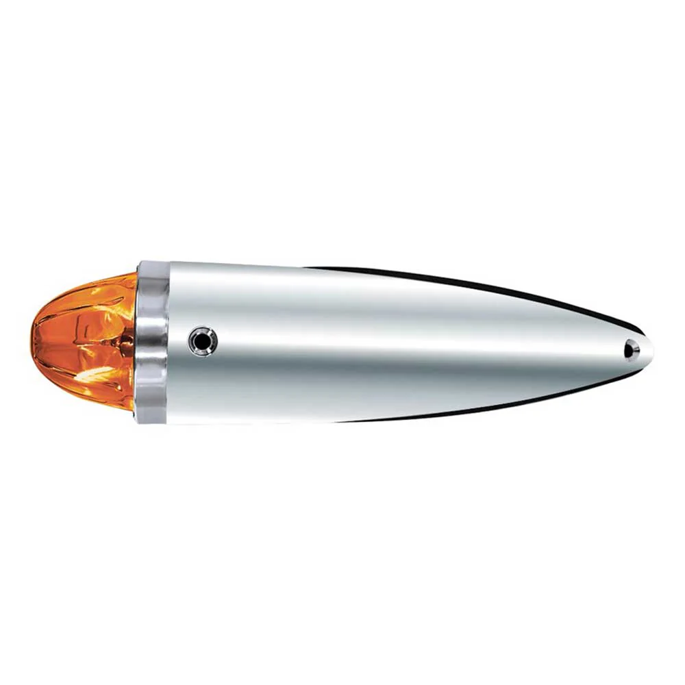 Chrome Die Cast Torpedo Cab Light with Watermelon Glass Lens & 1156 Bulb - Image 5