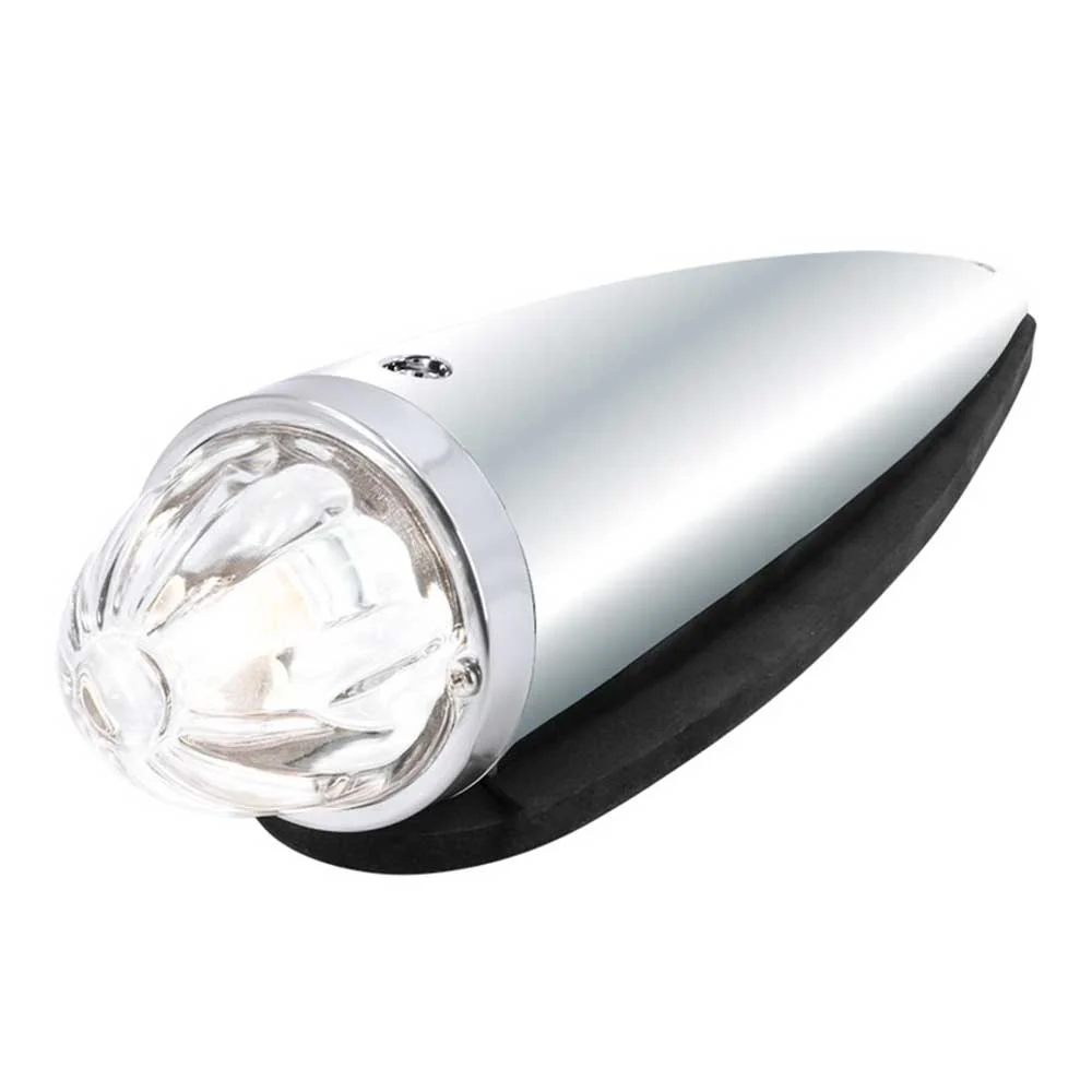Chrome Die Cast Torpedo Cab Light with Watermelon Glass Lens & 1156 Bulb - Image 9