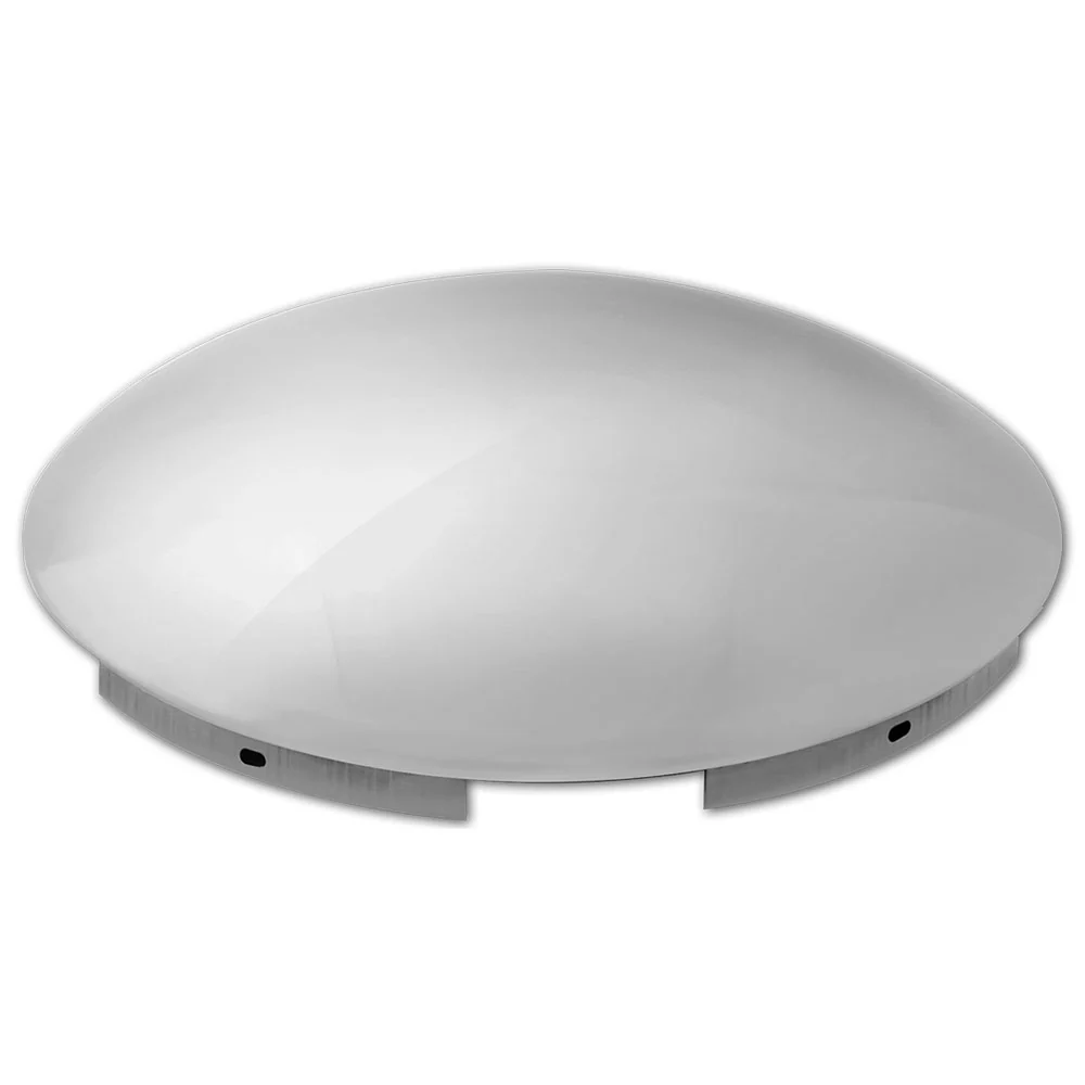 Chrome Dome Front Hubcap, 4 Notch, 7/16" Lip