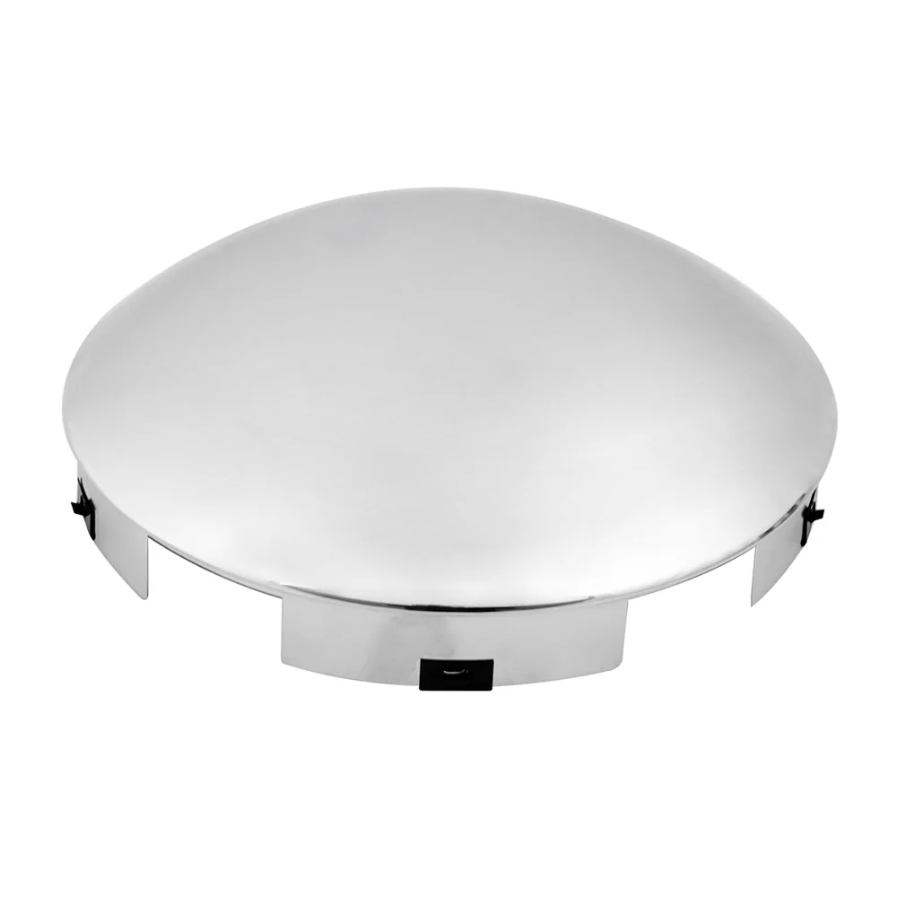 Chrome Dome Front Hubcap, 5 Notch, 1" Lip