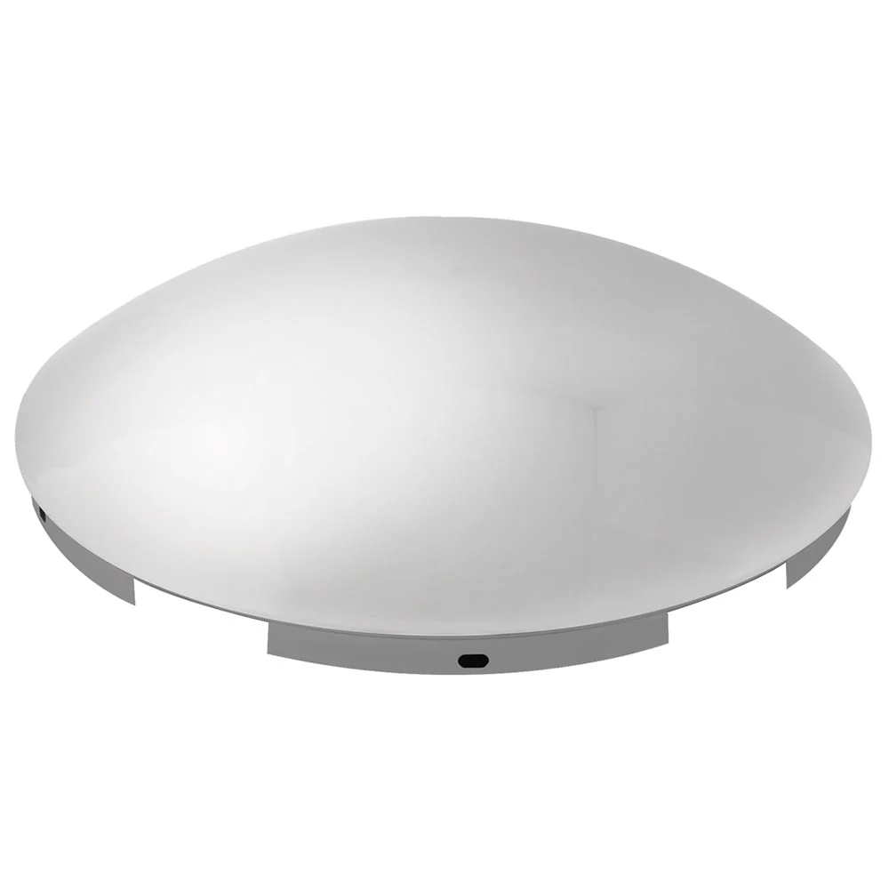 Chrome Dome Front Hubcap 6 Uneven Notch, 7/16" Lip