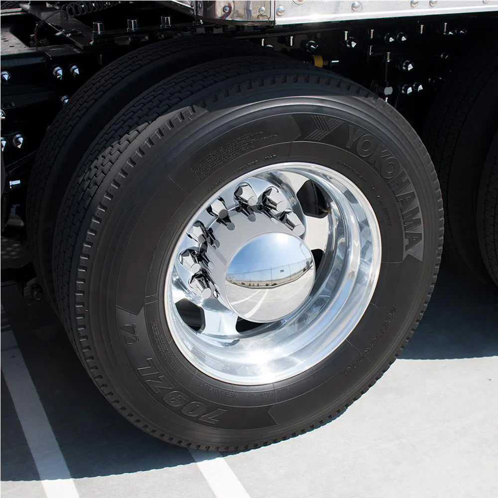 Chrome Dome Rear Axle Cover With 33mm Standard Style Push-On Nut Covers - Image 7