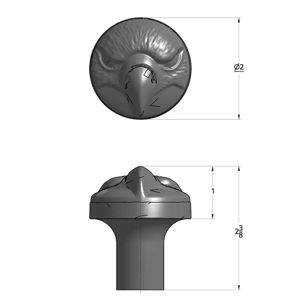 Chrome Eagle Thread-On Shifter Knob - Image 4