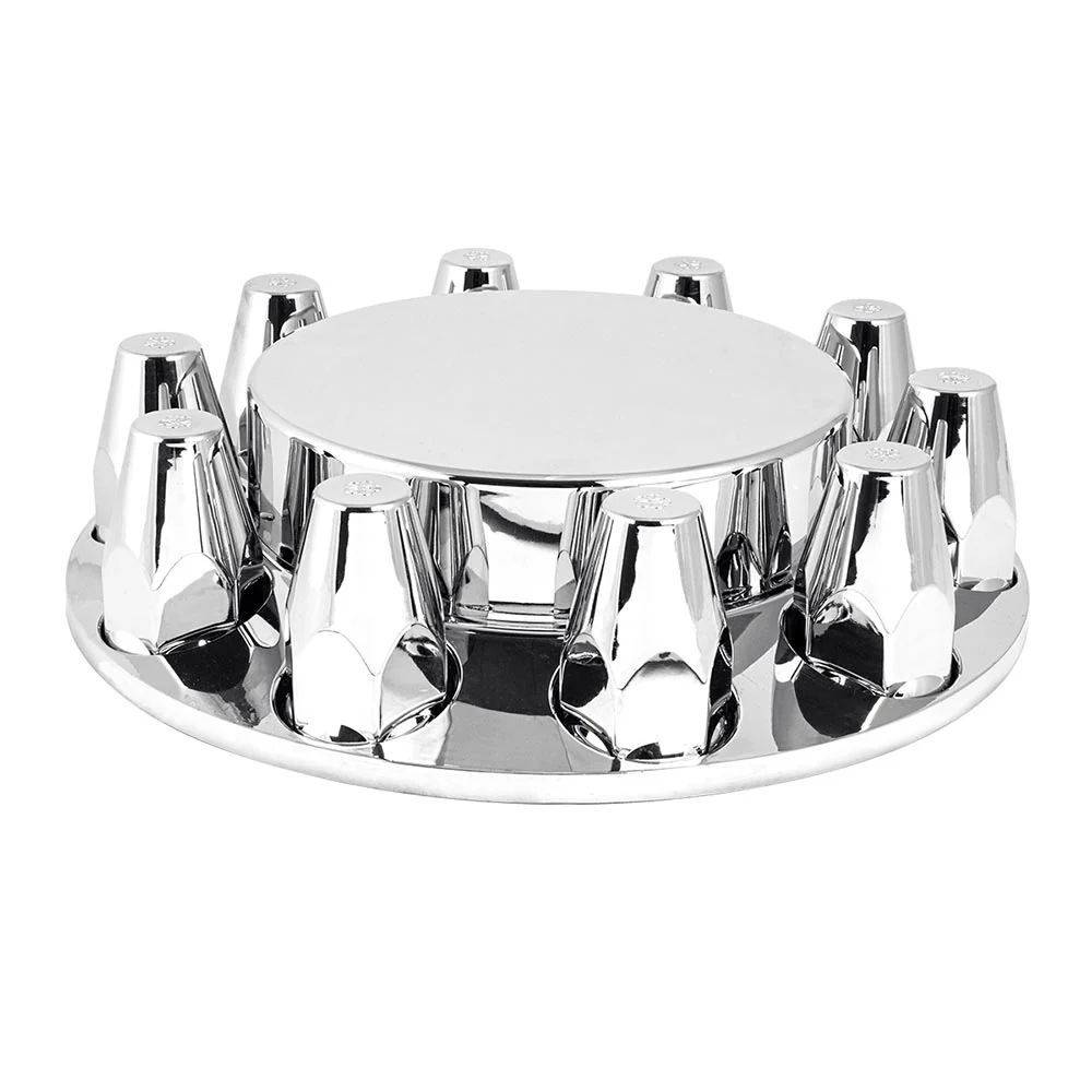 Chrome Flat Top Front Axle Cover - Image 2