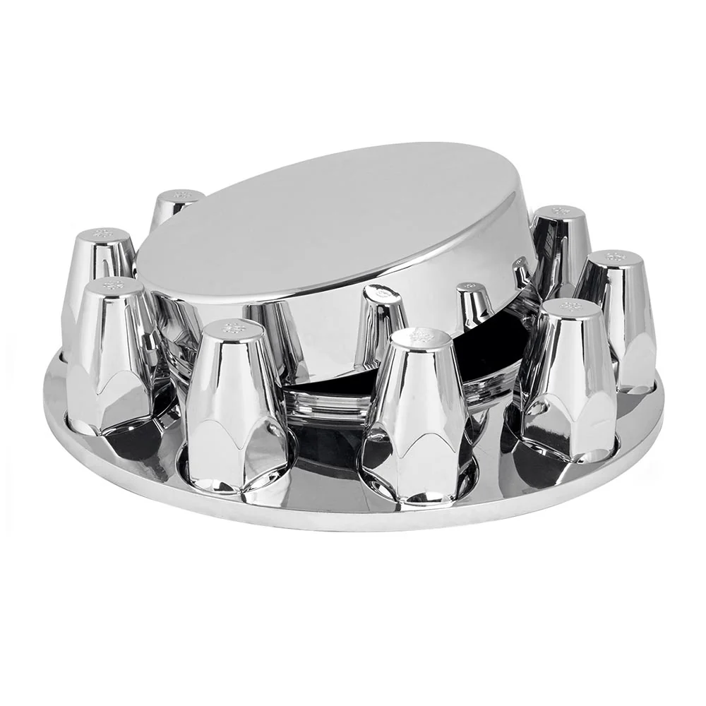 Chrome Flat Top Front Axle Cover - Image 3