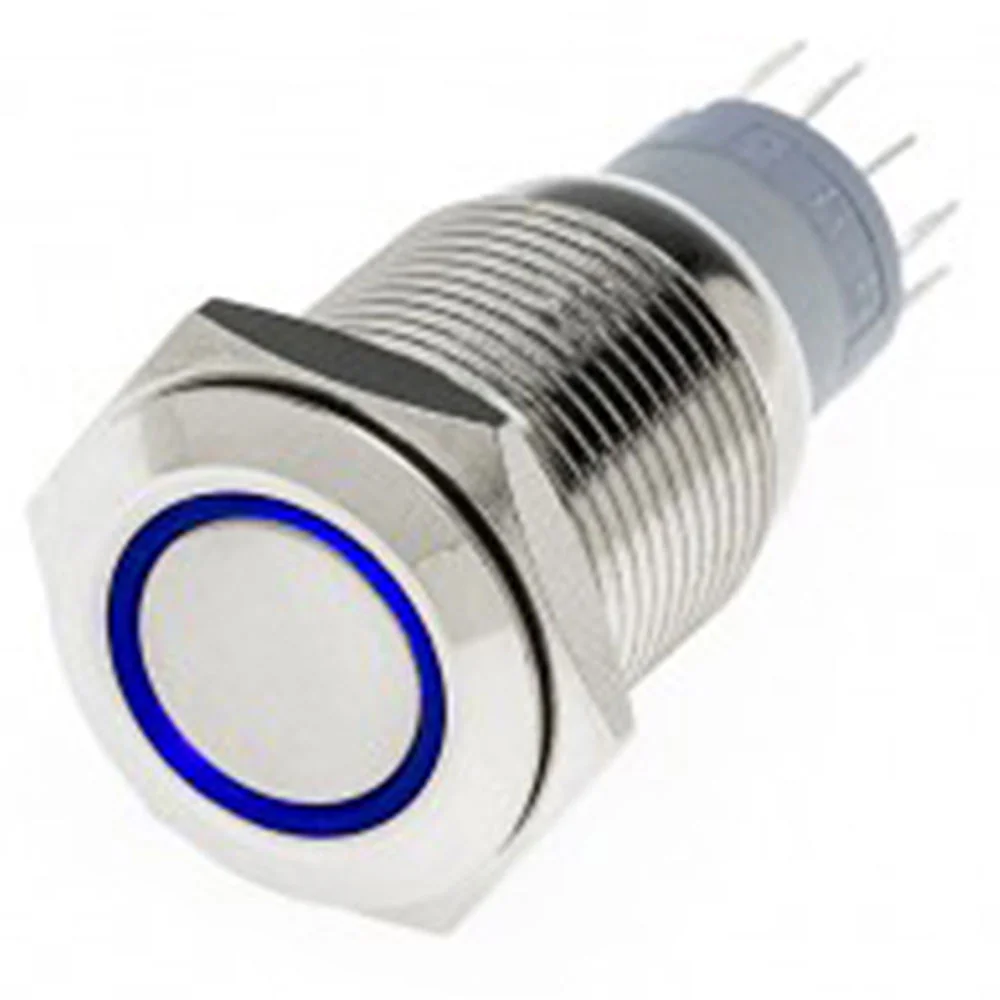 Chrome Flush Mount LED Switch
