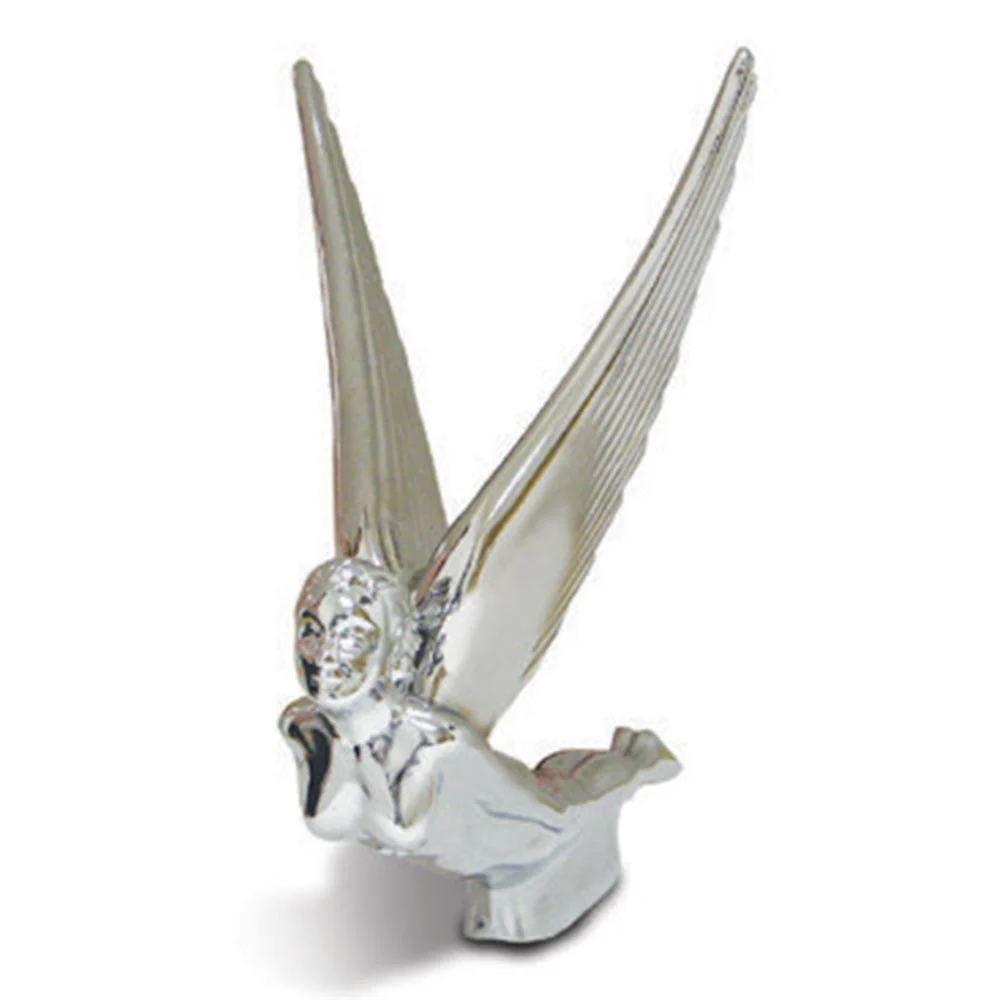 Chrome Flying Goddess Hood Ornament - Image 2