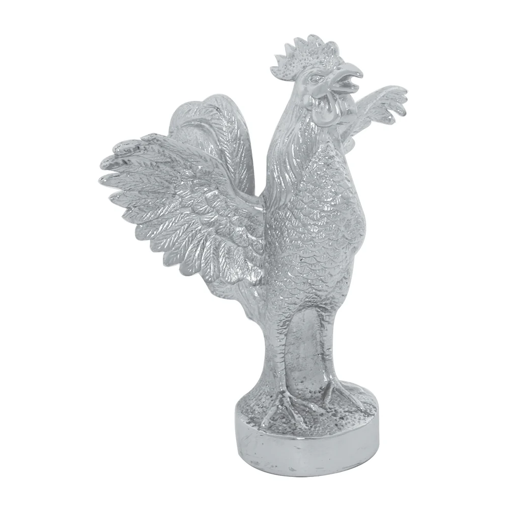 Chrome Flying Rooster Hood Ornament