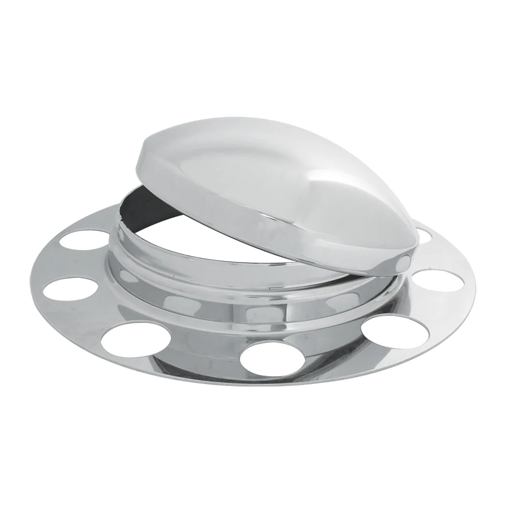 Chrome Front Axle Cover for Stud-Pilot Aluminum Wheel