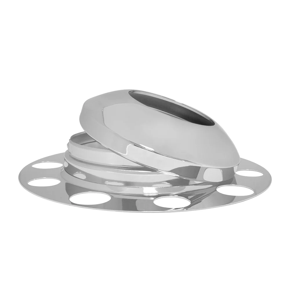 Chrome Front Axle Cover for Unimount 10 Lug Wheel