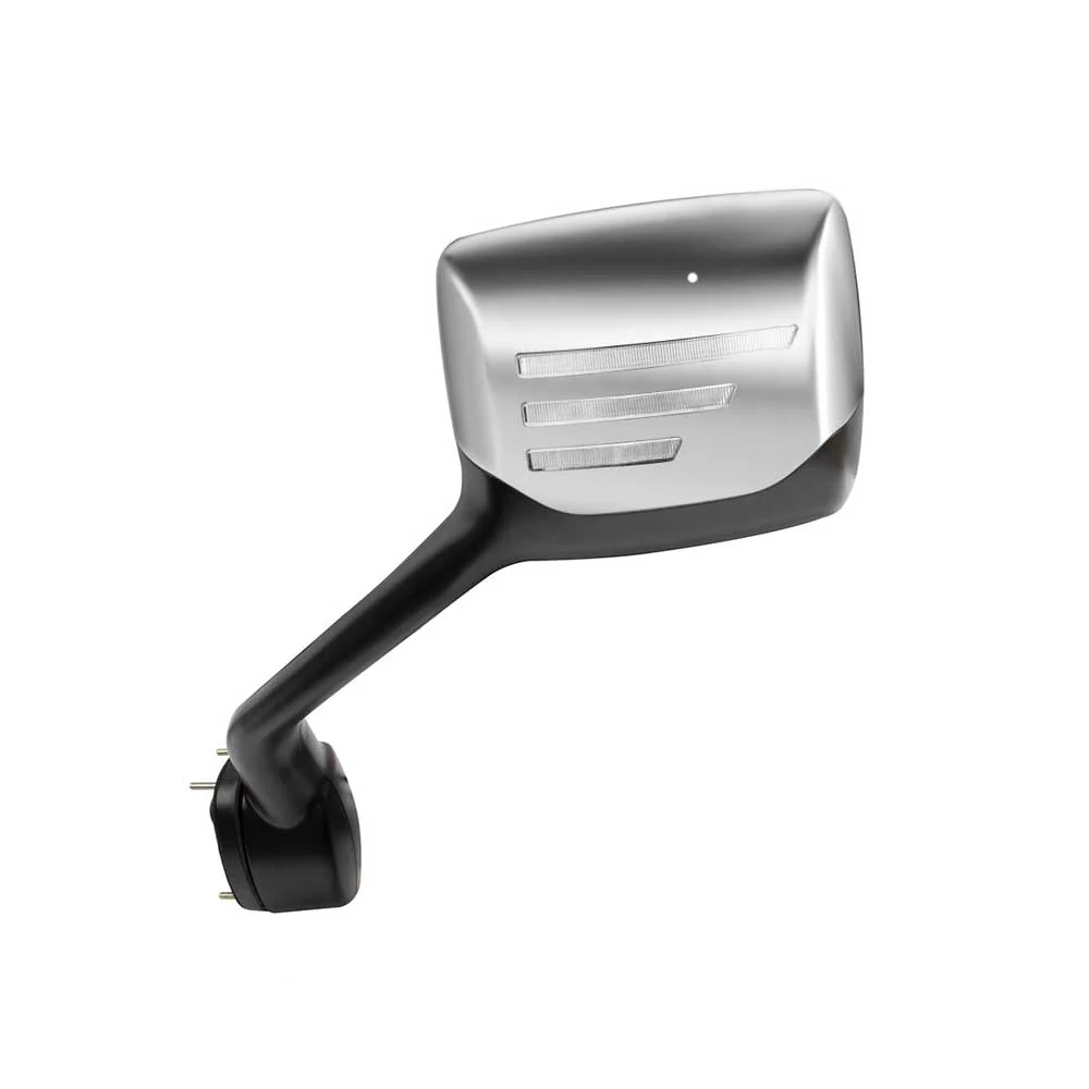 Chrome Hood Mirror Assembly with Sequential LED Turn Signal for Kenworth T680, T880, Peterbilt 579 - Image 5