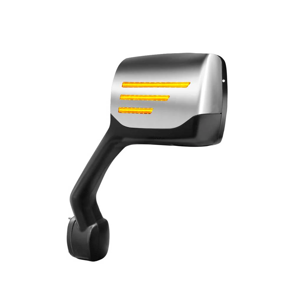 Chrome Hood Mirror Assembly with Sequential LED Turn Signal for Kenworth T680, T880, Peterbilt 579 - Image 6