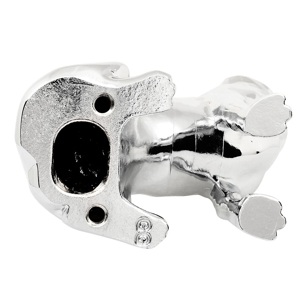 Chrome Howling Wolf Hood Ornament - Image 5