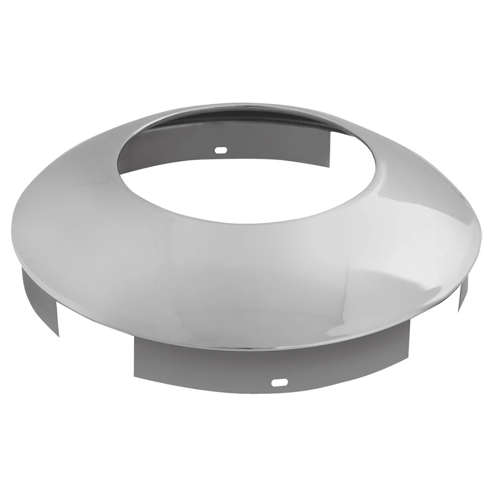 Chrome Hubdometer Front Hubcap, 4 Notch, 1" Lip
