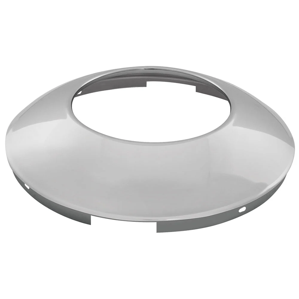 Chrome Hubdometer Front Hubcap No Notch 7/16" Lip