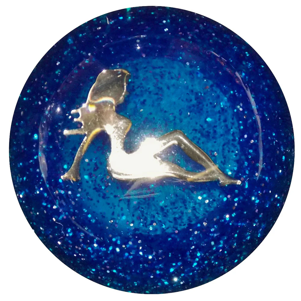 Chrome Lady Glitter Air Brake Knob - Image 4