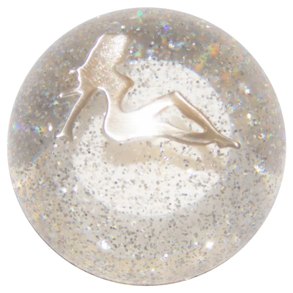 Chrome Lady Glitter Air Brake Knob - Image 5