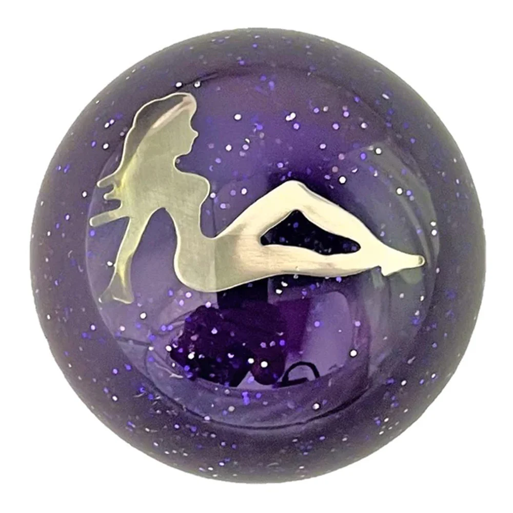 Chrome Lady Glitter Air Brake Knob - Image 8