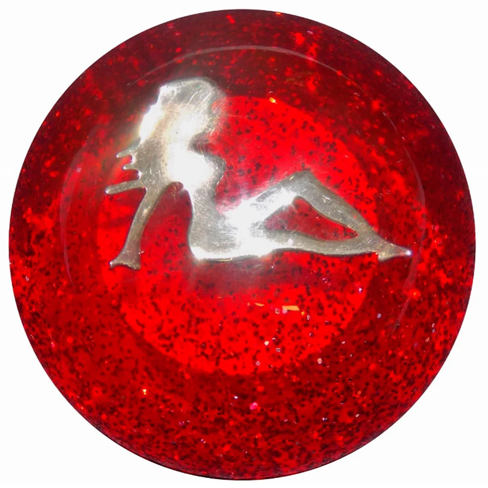 Chrome Lady Glitter Shifter Knob - Image 3