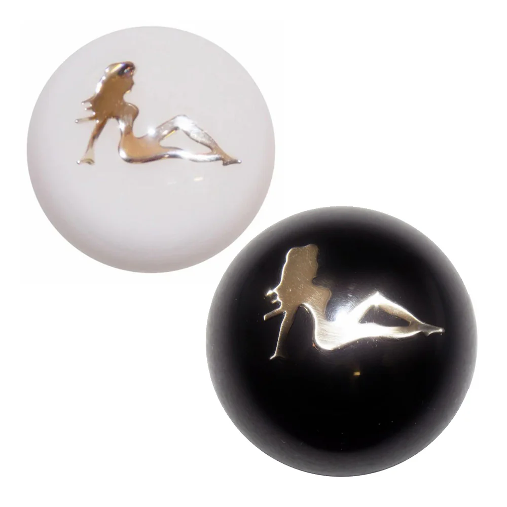 Chrome Lady Solid Colored Brake Knob