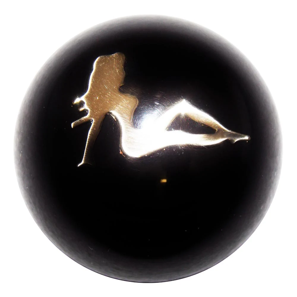 Chrome Lady Solid Colored Brake Knob - Image 2