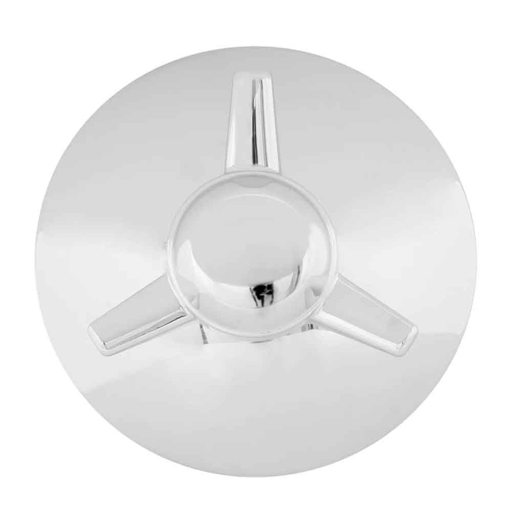 Chrome Left Hand Spinner Front Hubcap 7/16" Lip - Image 2
