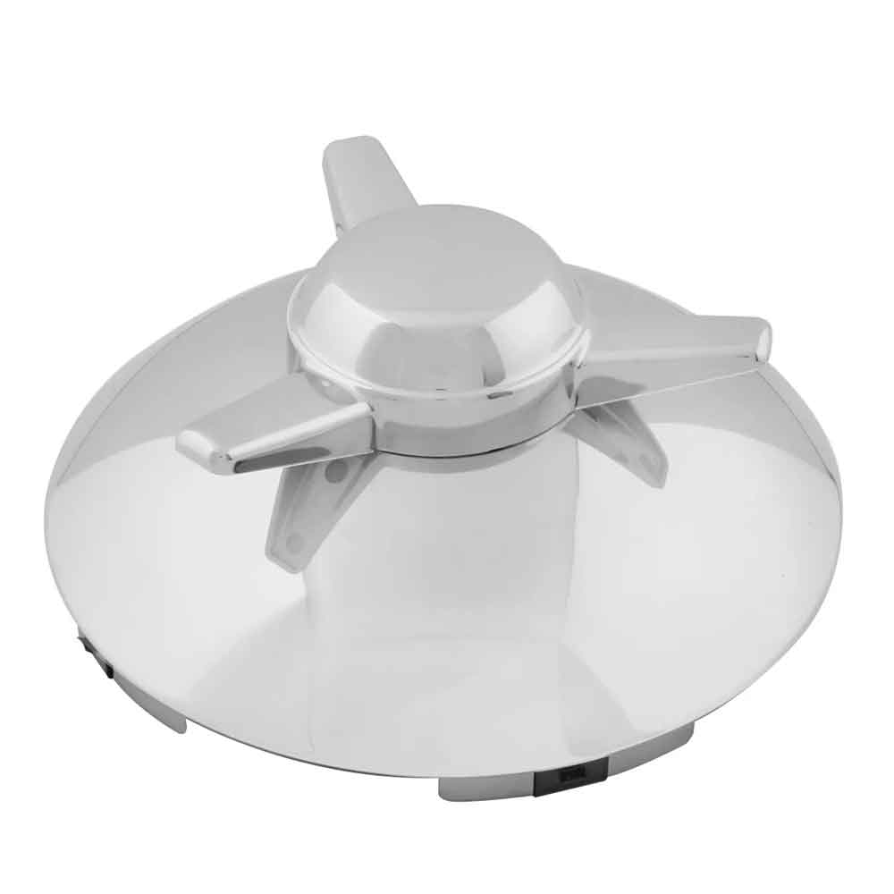 Chrome Left Hand Spinner Front Hubcap 7/16" Lip - Image 3