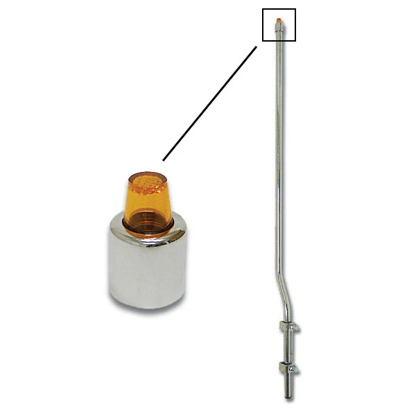 Chrome Light Bumper Guide 7/8" I.D.