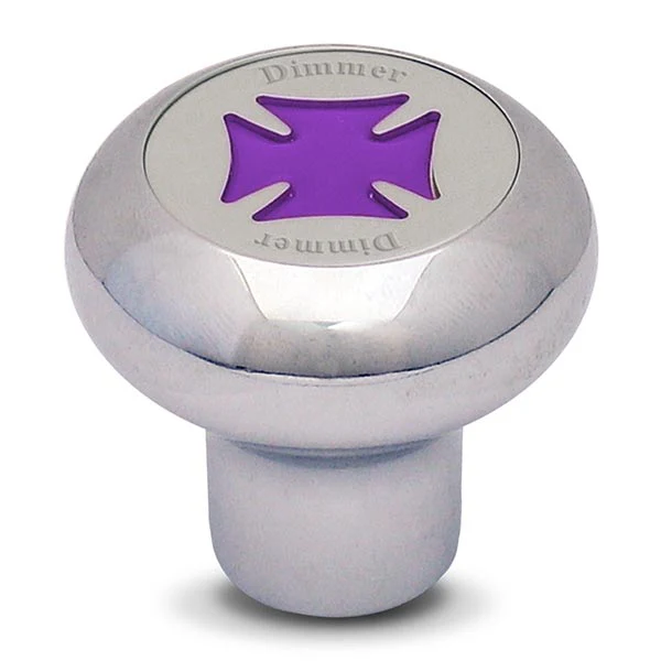 Chrome Maltese Cross Dashboard Control Knobs - Image 10