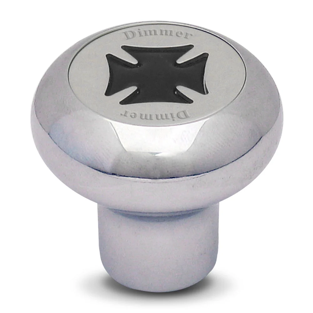 Chrome Maltese Cross Dashboard Control Knobs - Image 13