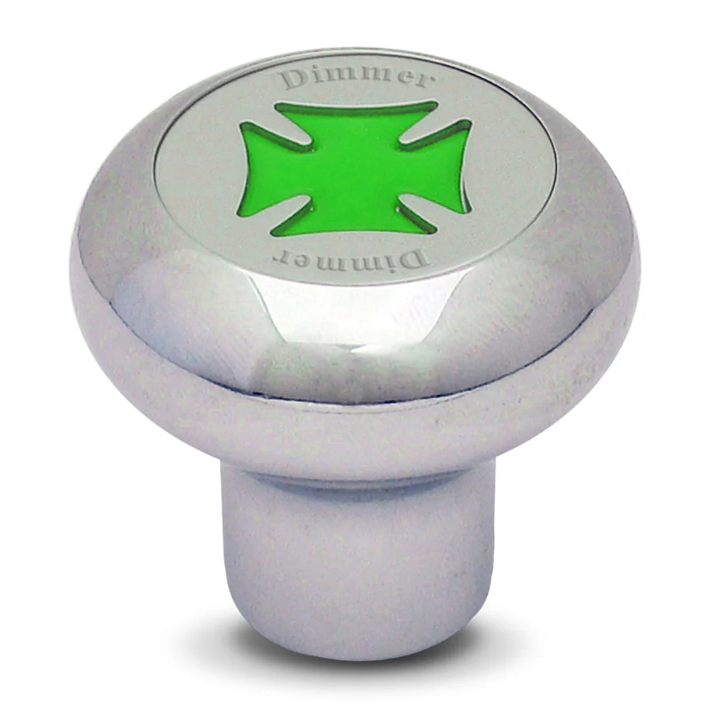 Chrome Maltese Cross Dashboard Control Knobs - Image 15