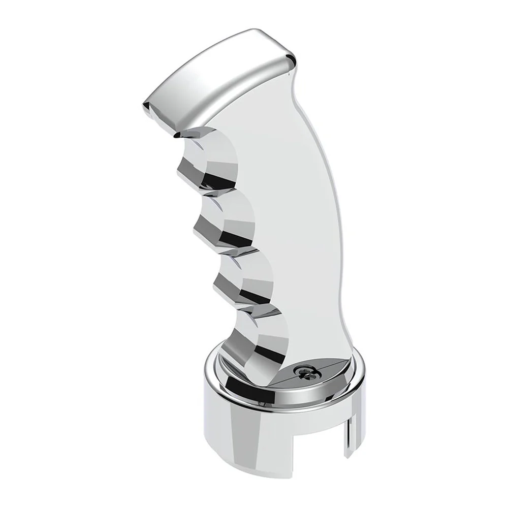Chrome Pistol Grip Shifter Knob with 13/15/18 Speed Adapter