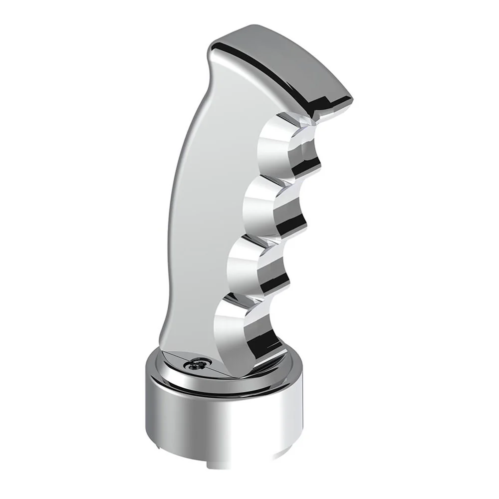 Chrome Pistol Grip Shifter Knob with 13/15/18 Speed Adapter - Image 4