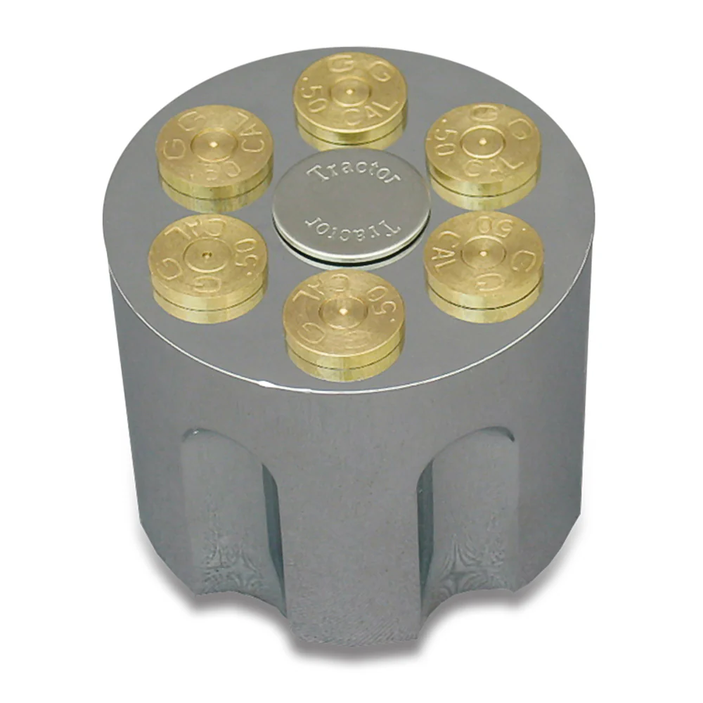 Chrome Plastic Gun Cylinder Tractor/Trailer Knob - Thread On - Image 2