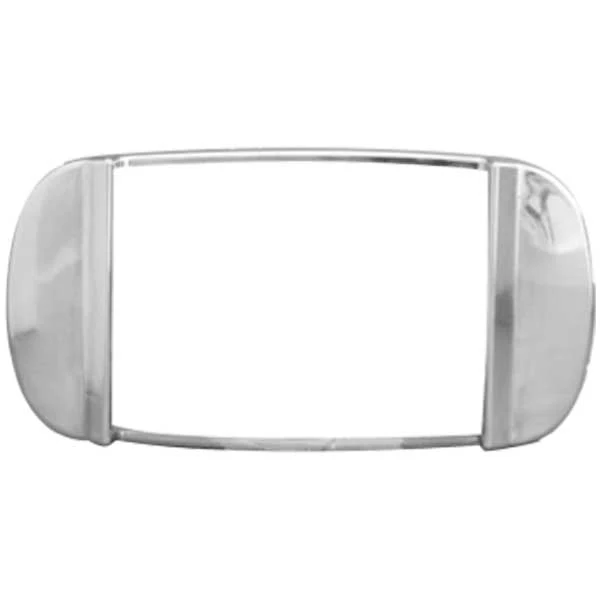 Chrome Plastic Rectangular Marker Light Bezel