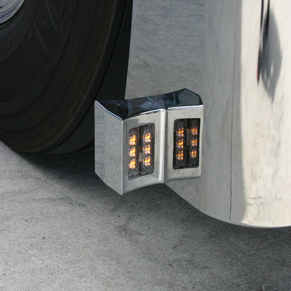 Chrome Plated Billet Aluminum Turn Signal & Marker Light - Image 3